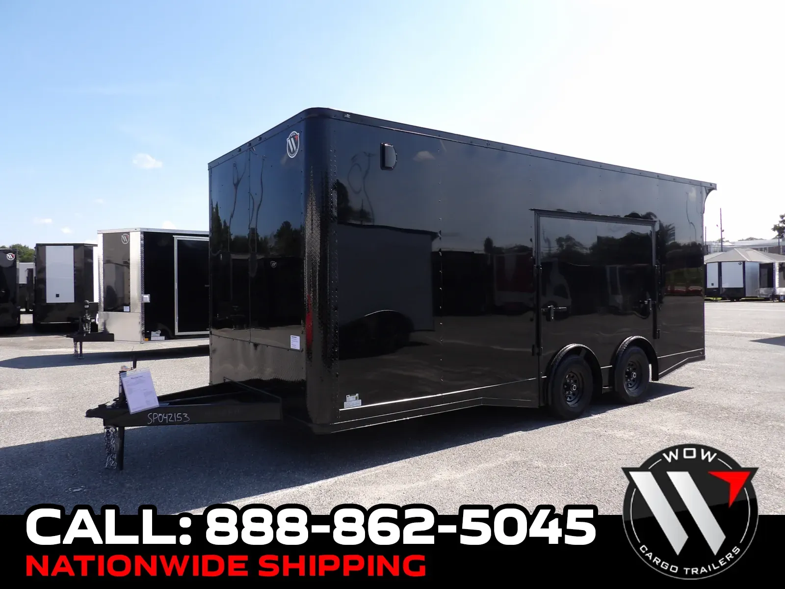 Black 2027 Steel Pines Cargo 8.5X20 TA Custom for sale in Cochran, GA