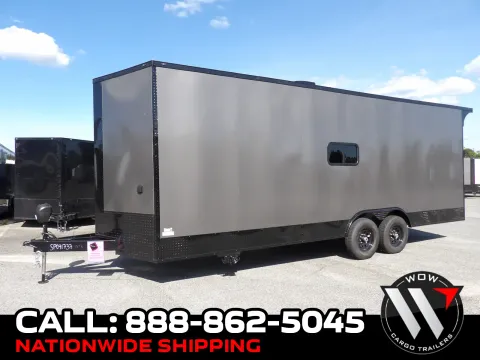 Black 2027 Steel Pines Cargo 8.5X24 Custom Race for sale in Cochran, GA
