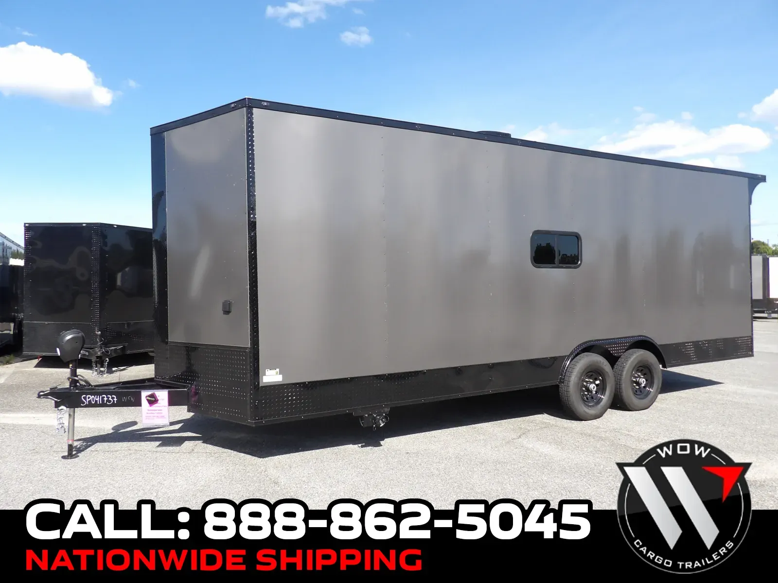 Black 2027 Steel Pines Cargo 8.5X24 Custom Race for sale in Cochran, GA