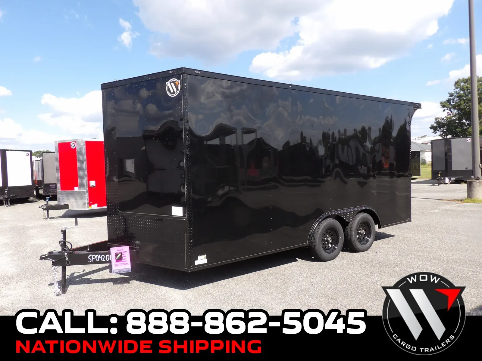 Black 2027 Steel Pines Cargo 8.5X16 TA Custom for sale in Cochran, GA