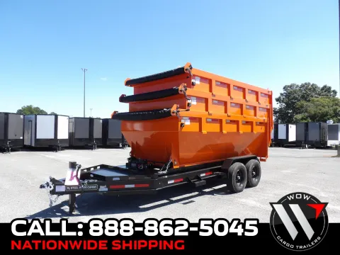 Black 2027 Steel Pines Cargo 14' BP Roll Off Trailer for sale in Cochran, GA