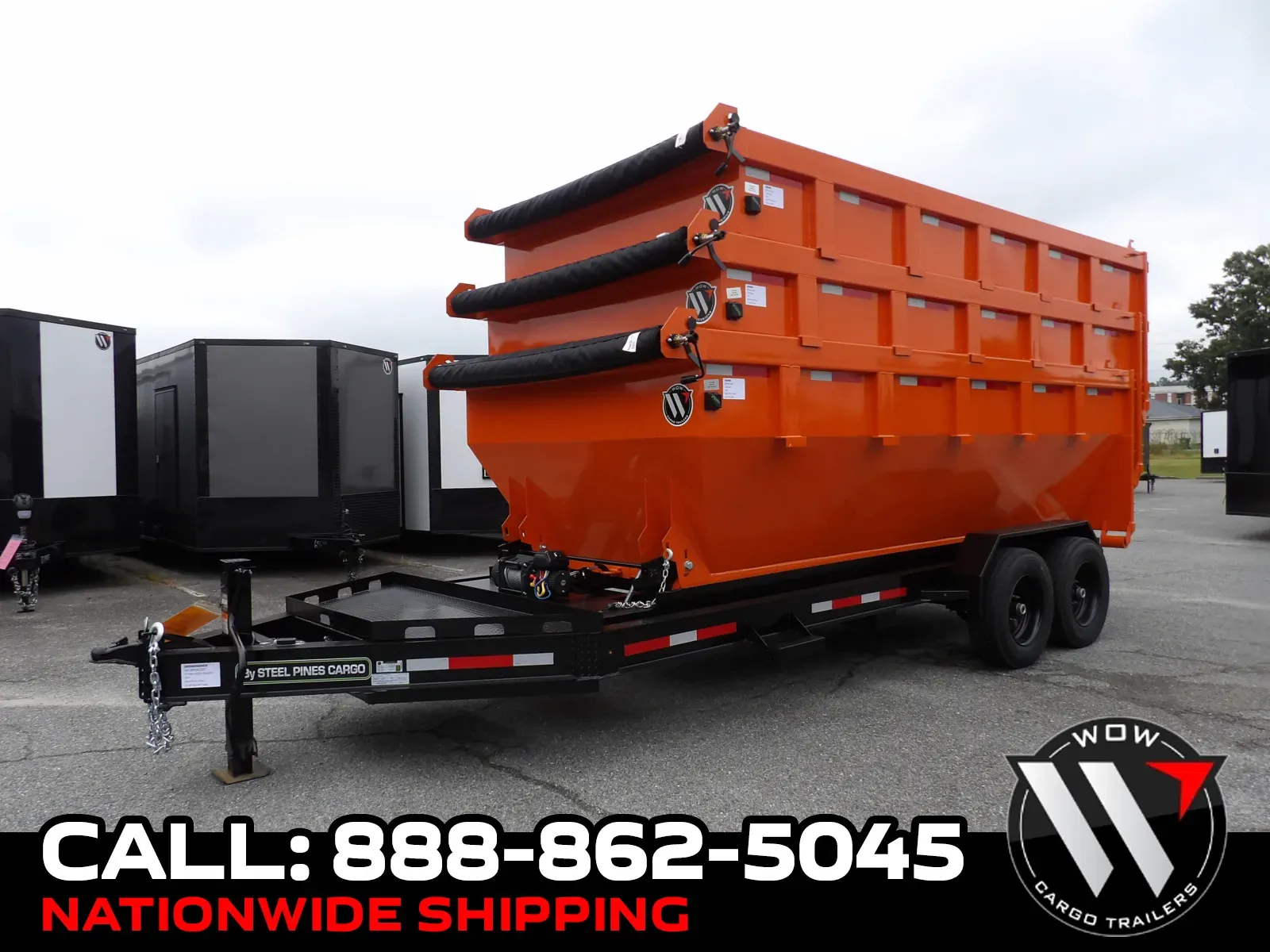 2027 Steel Pines Cargo 16' BP Roll Off Trailer