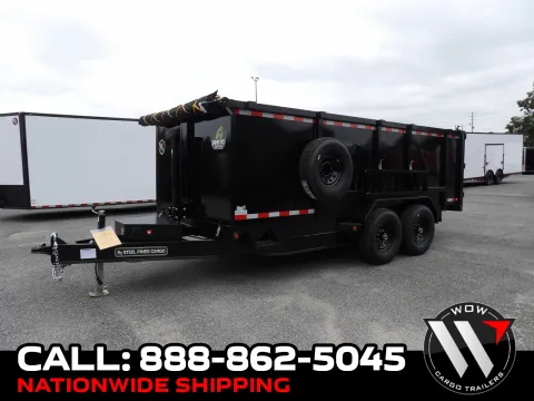 Black 2027 Steel Pines Cargo 7X16X4 for sale in Cochran, GA