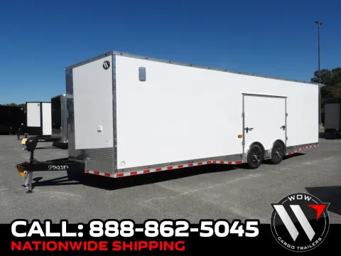 White 2027 Steel Pines Cargo 8.5X28 Custom Race for sale in Cochran, GA