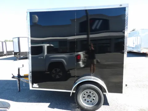Another view of 2027 Steel Pines Cargo 5x8 SA for sale in Cochran, GA at WOW Cargo Trailers