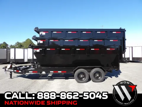 Black 2027 Steel Pines Cargo 16' Roll Off Bin for sale in Cochran, GA