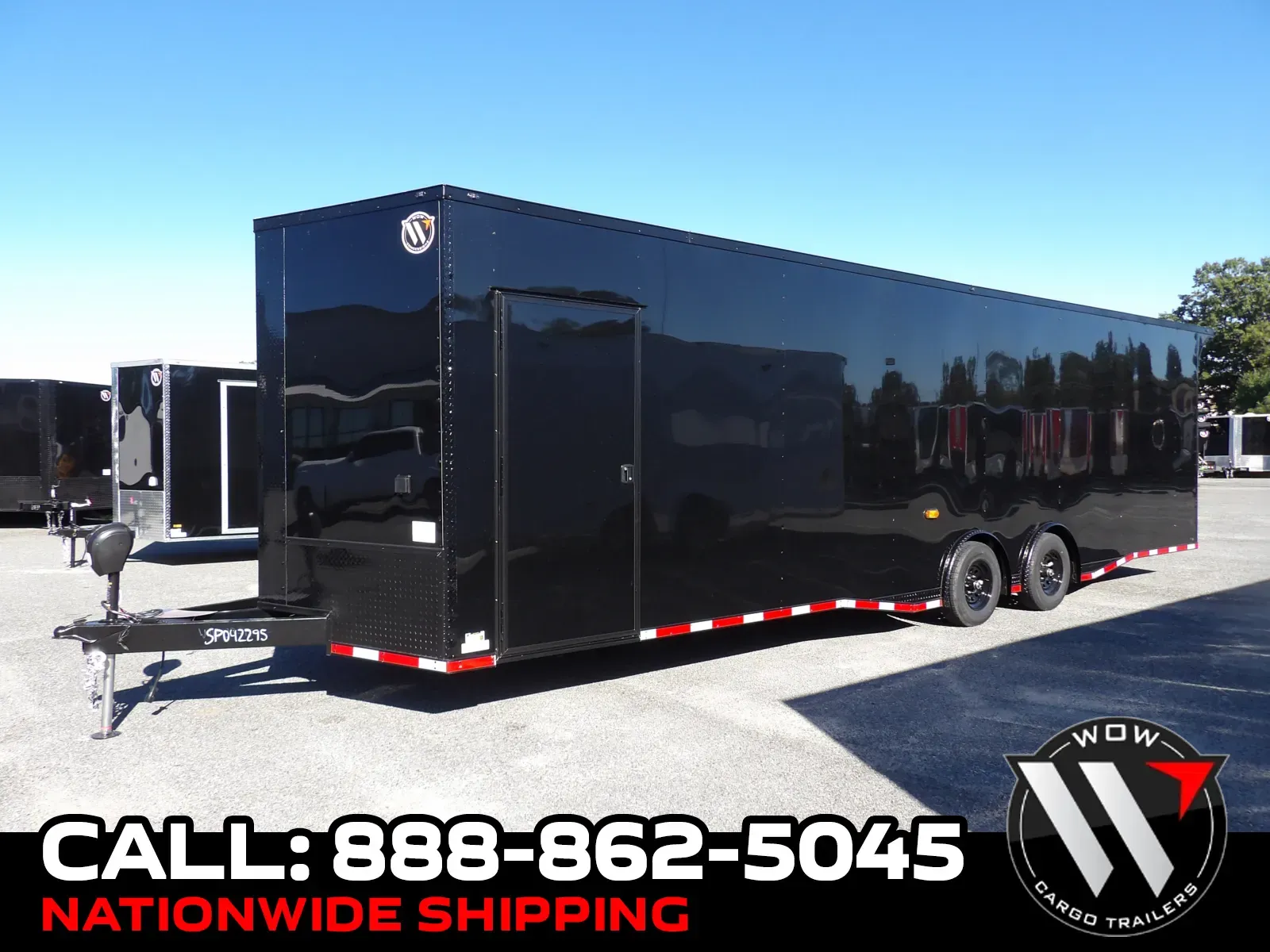 Black 2027 Steel Pines Cargo 8.5X30 Custom for sale in Cochran, GA