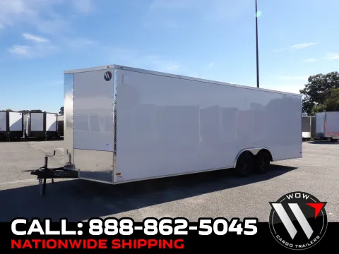 White 2027 All World Trailers 8.5X24 TA for sale in Cochran, GA