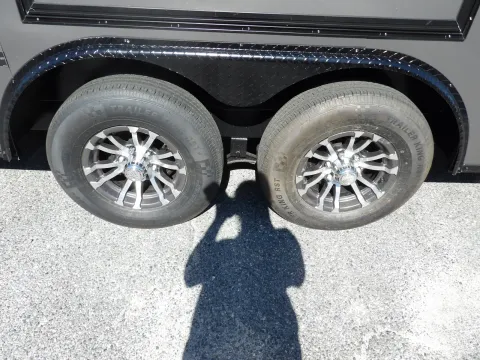 Another view of 2027 Hook & Line Cargo 8.5X18 TA CUSTOM for sale in Cochran, GA at WOW Cargo Trailers