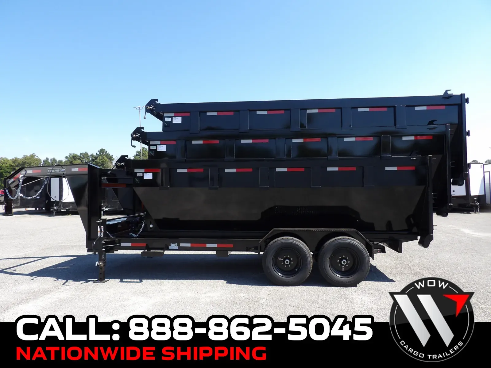 Black 2027 Steel Pines Cargo 16' Roll Off Bin for sale in Cochran, GA
