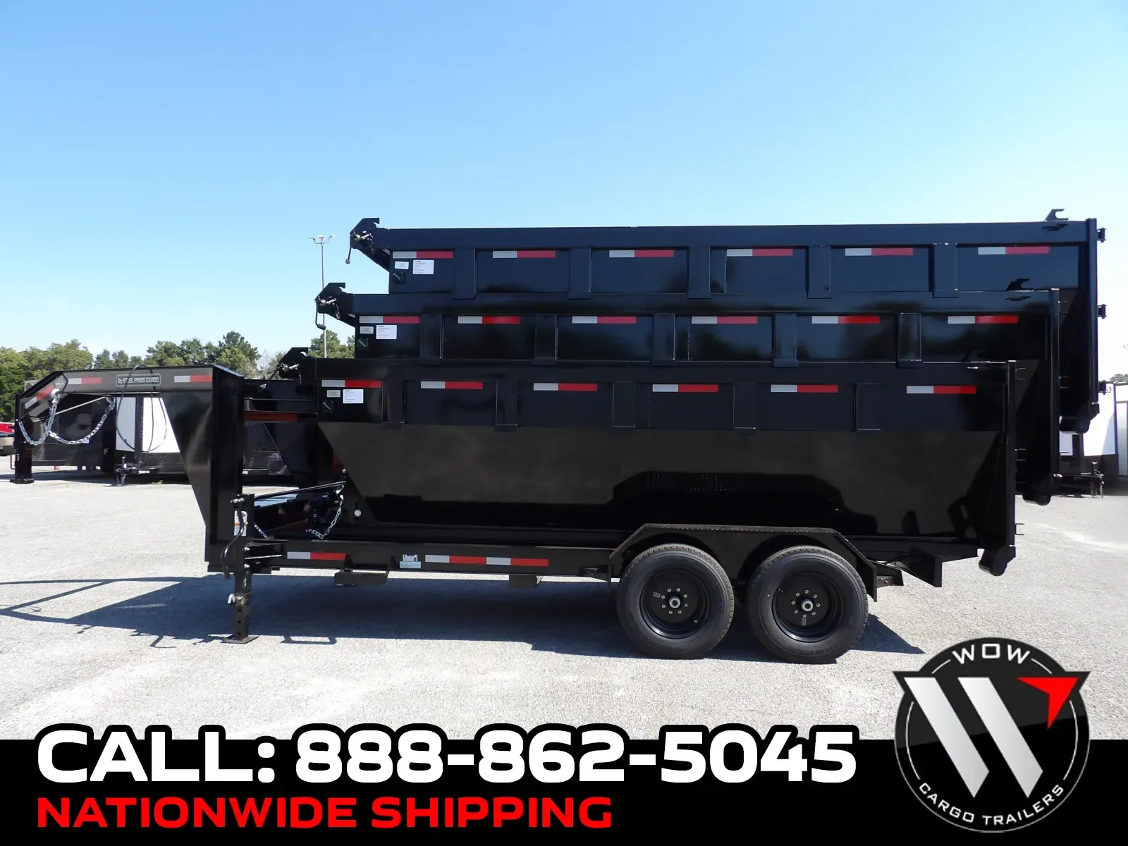 Black 2027 Steel Pines Cargo 16' Roll Off Bin for sale in Cochran, GA