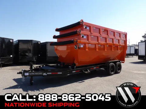 Black 2027 Steel Pines Cargo 16' BP Roll Off Trailer for sale in Cochran, GA