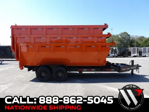 Orange 2027 Steel Pines Cargo 16' Roll Off Bin for sale in Cochran, GA