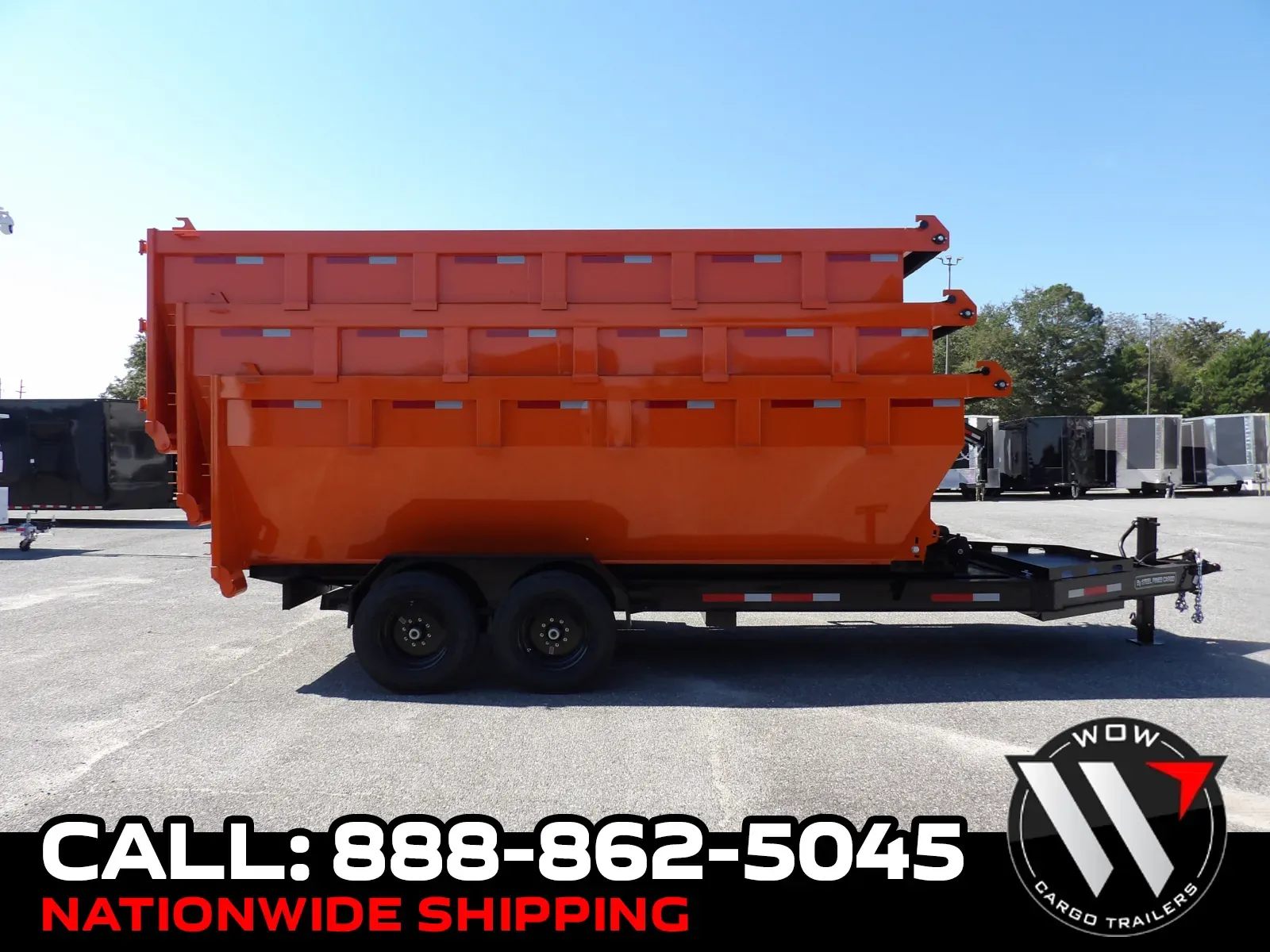 Black 2027 Steel Pines Cargo 16' Roll Off Bin for sale in Cochran, GA