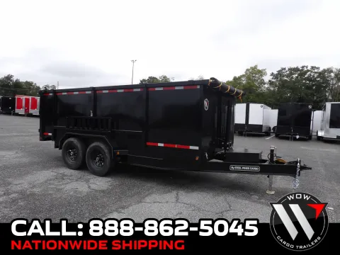 Black 2027 Steel Pines Cargo 7X16X4 for sale in Cochran, GA
