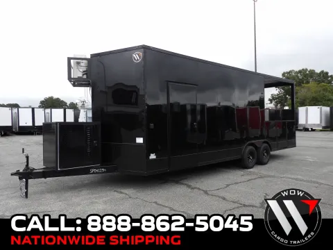 Black 2027 Steel Pines Cargo 8.5X24 BBQ Custom for sale in Cochran, GA