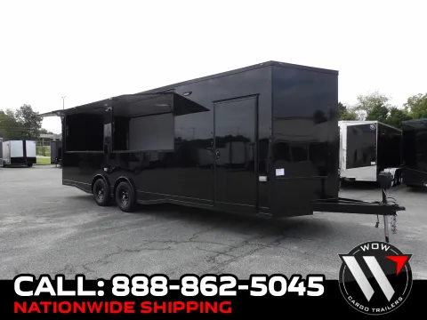 Black 2027 Steel Pines Cargo 8.5X26 Custom for sale in Cochran, GA