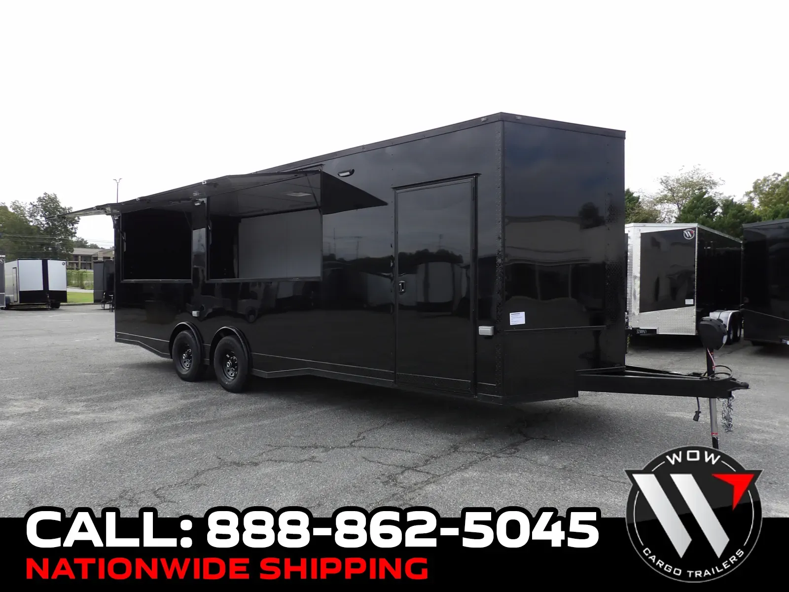 Black 2027 Steel Pines Cargo 8.5X26 Custom for sale in Cochran, GA