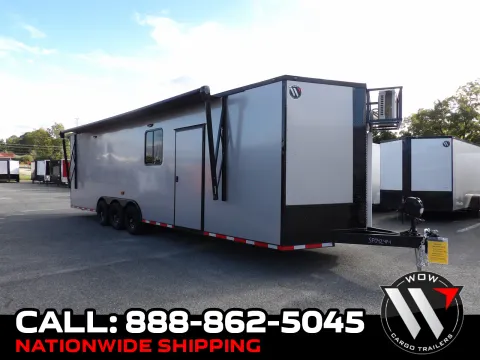 Black 2027 Steel Pines Cargo 8.5X30 Custom Race for sale in Cochran, GA
