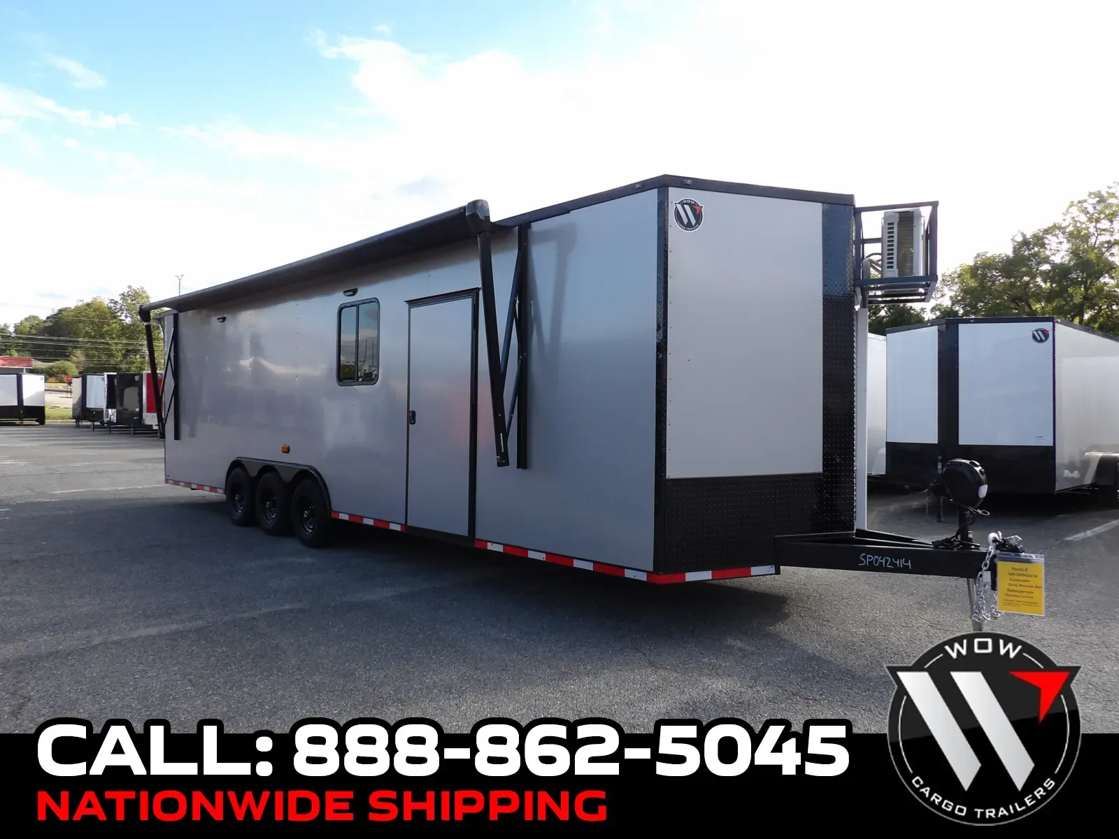 Black 2027 Steel Pines Cargo 8.5X30 Custom Race for sale in Cochran, GA