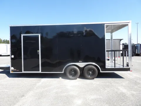 Another view of 2027 Hook & Line Cargo 8.5X20 BBQ Custom for sale in Cochran, GA at WOW Cargo Trailers