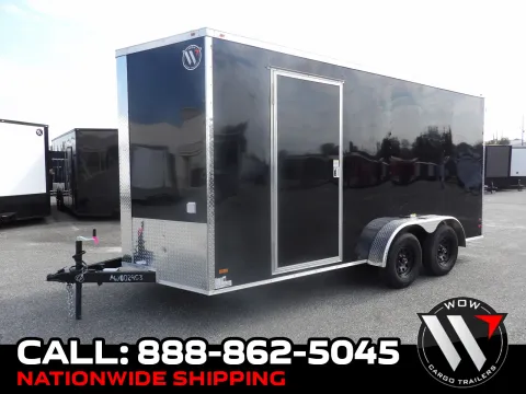 Black 2027 All World Trailers 7X16 Con Custom for sale in Cochran, GA