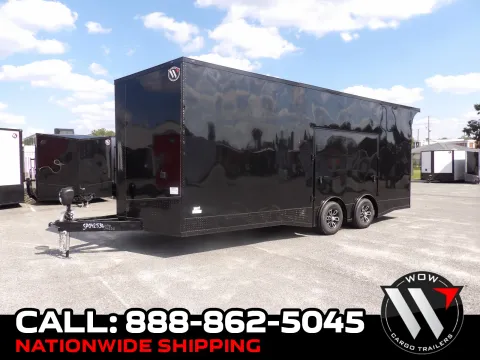 Black 2027 Steel Pines Cargo 8.5X22 Custom Race for sale in Cochran, GA