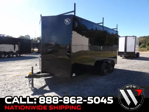 Black 2027 Steel Pines Cargo 7X16 TA Custom for sale in Cochran, GA