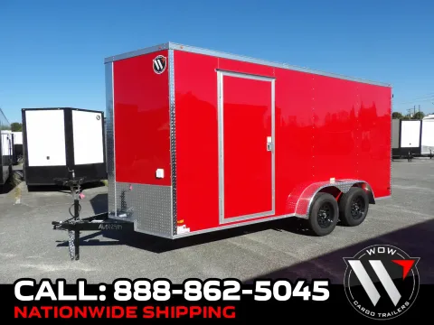 Red 2027 All World Trailers 7X16 Con Custom for sale in Cochran, GA