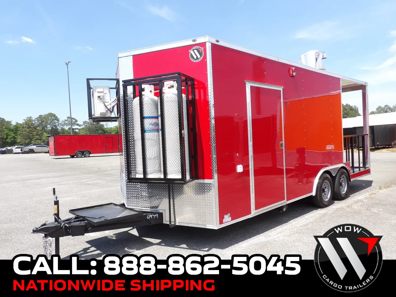 Red 2026 Steel Pines 8.5X20 Enclosed for sale in Cochran, GA