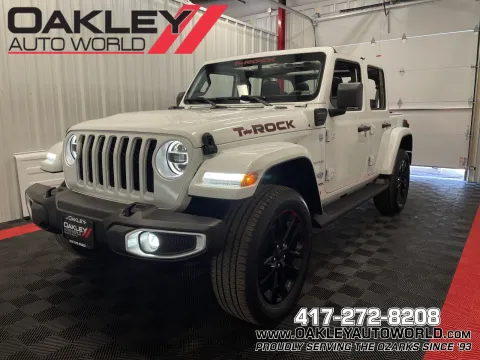 White 2021 Jeep Wrangler Sahara 4XE for sale in Branson West, MO