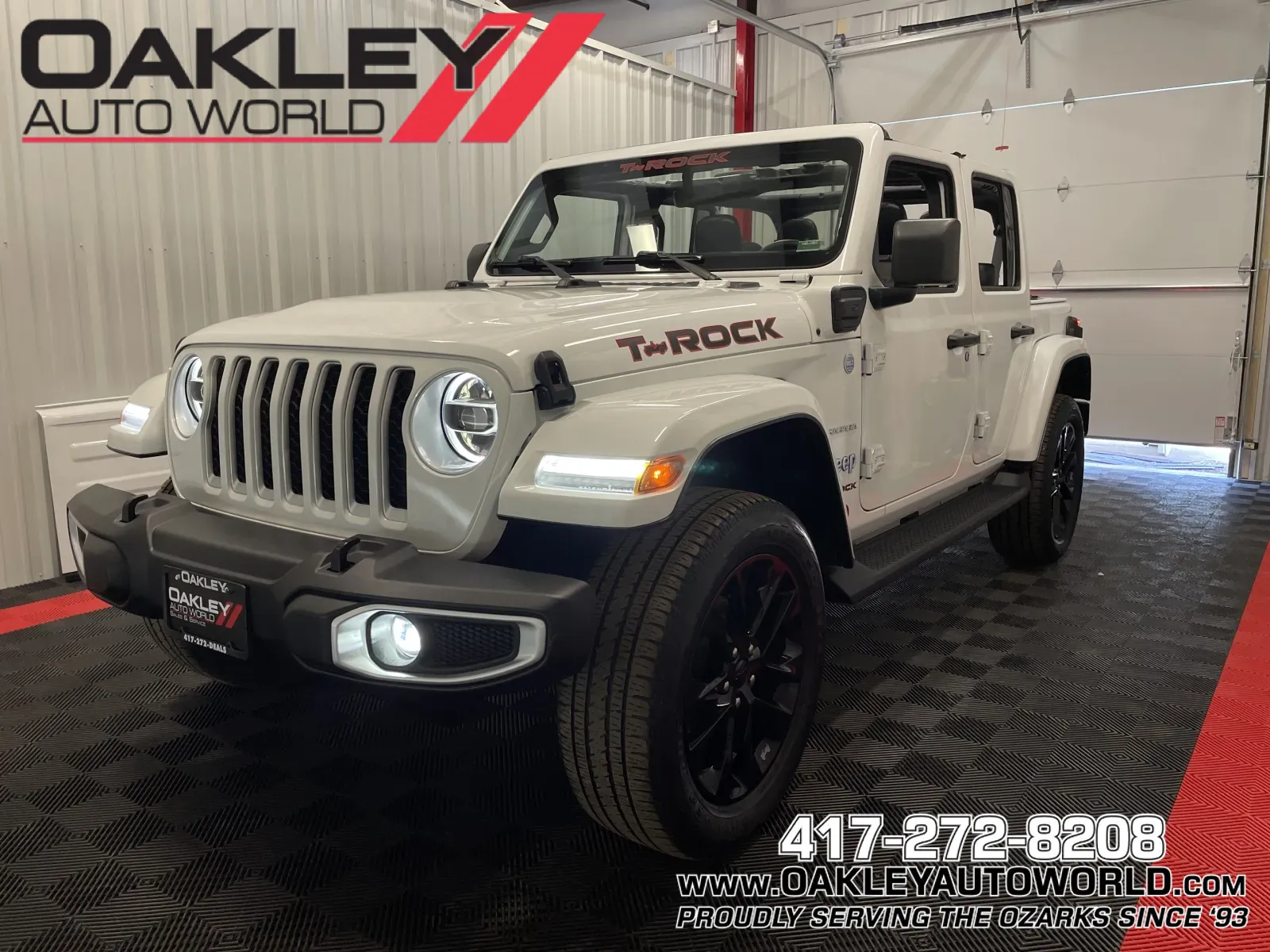 White 2021 Jeep Wrangler Sahara 4XE for sale in Branson West, MO