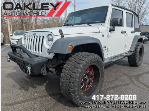 White 2016 Jeep Wrangler Unlimited Sport for sale in Branson West, MO