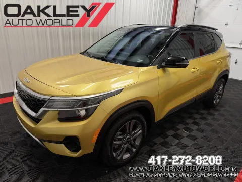 Yellow 2023 Kia Seltos S for sale in Branson West, MO