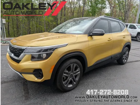 Yellow 2023 Kia Seltos S for sale in Branson West, MO