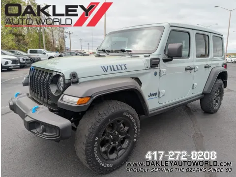 Gray 2023 Jeep Wrangler Base 4xe for sale in Branson West, MO