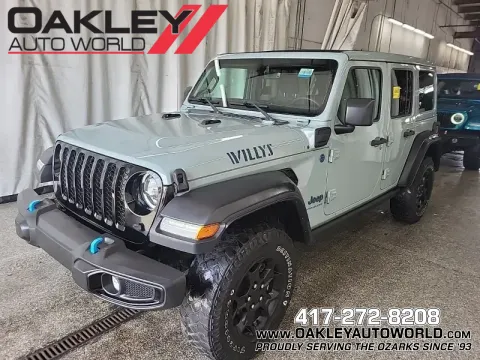 Gray 2023 Jeep Wrangler Base 4xe for sale in Branson West, MO