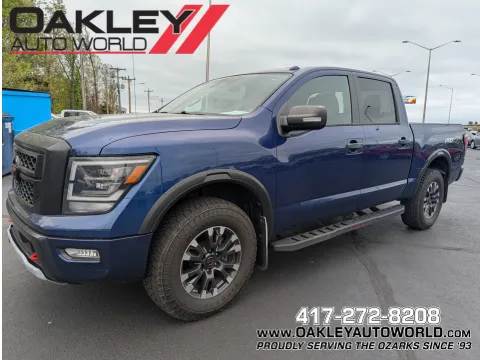Blue 2020 Nissan Titan PRO-4X for sale in Branson West, MO