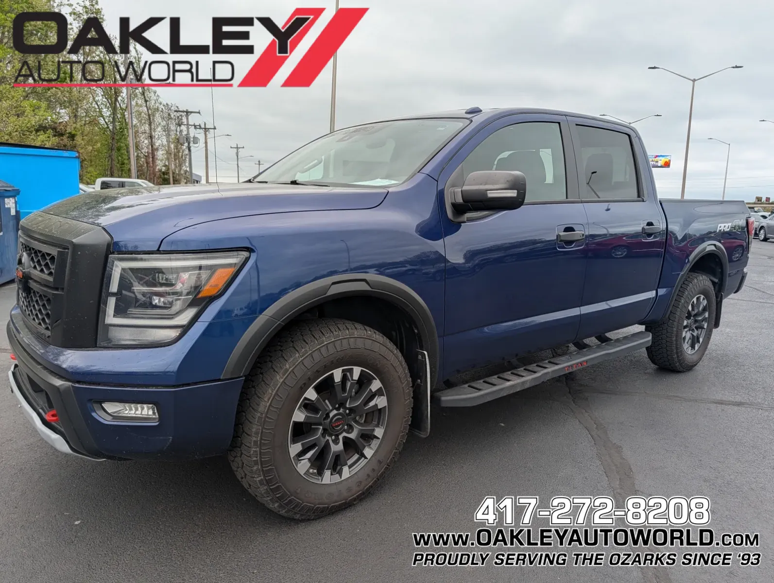 Blue 2020 Nissan Titan PRO-4X for sale in Branson West, MO