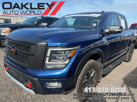 Blue 2020 Nissan Titan PRO-4X for sale in Branson West, MO