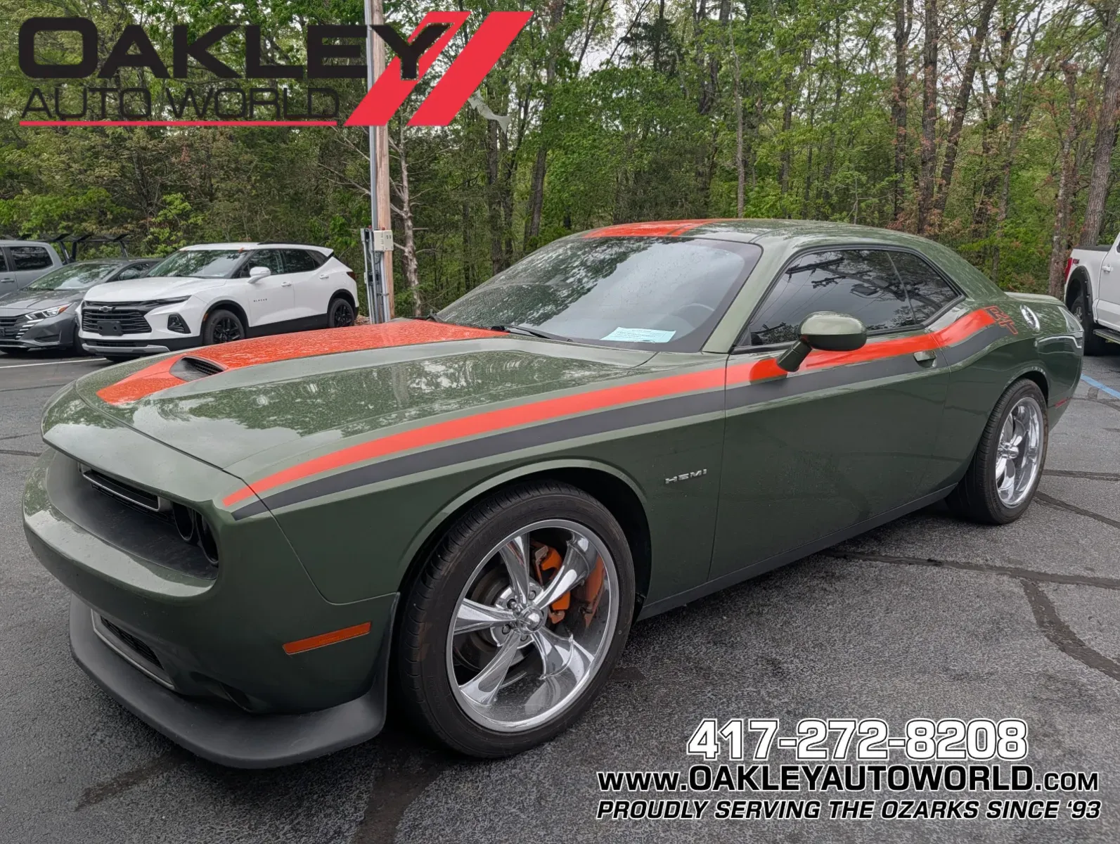 Green 2021 Dodge Challenger R/T for sale in Branson West, MO