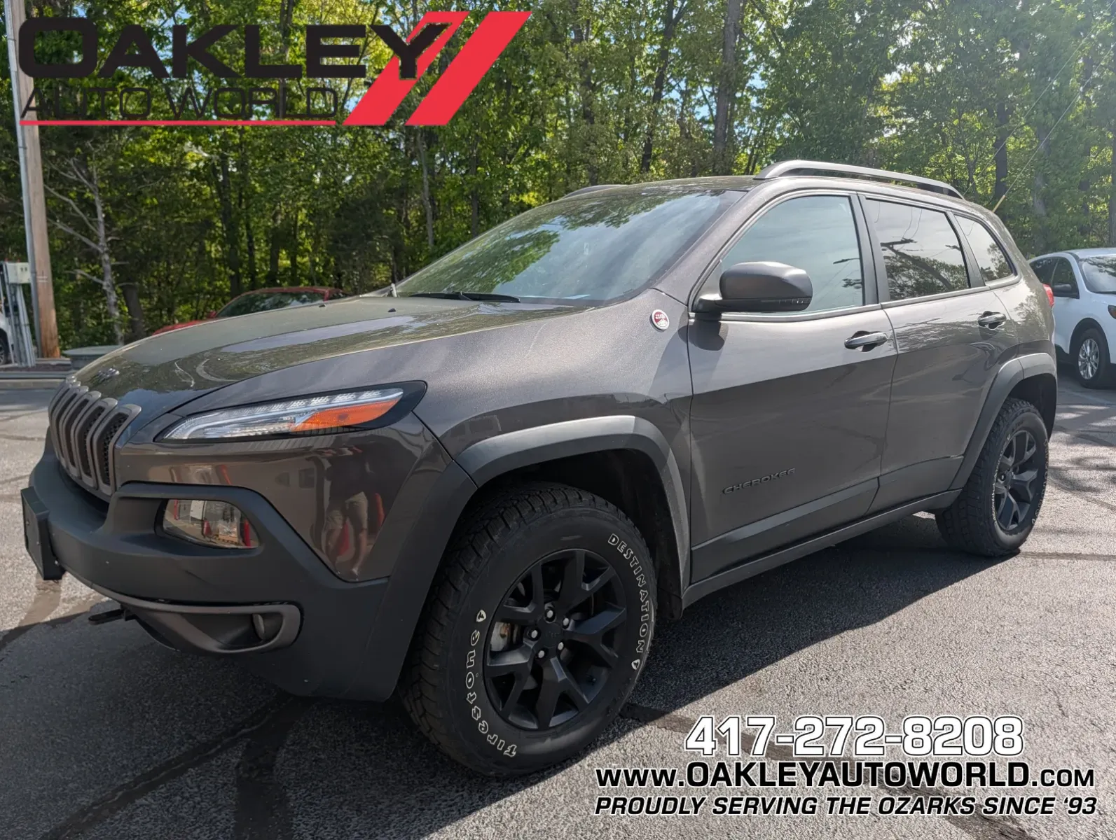 Gray 2018 Jeep Cherokee Trailhawk for sale in Branson West, MO