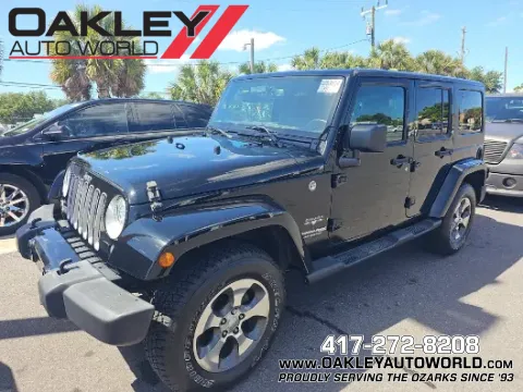 Black 2018 Jeep Wrangler JK Unlimited Sahara for sale in Branson West, MO