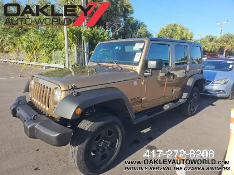 Brown 2015 Jeep Wrangler Unlimited Sport for sale in Branson West, MO