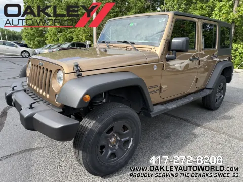 Brown 2015 Jeep Wrangler Unlimited Sport for sale in Branson West, MO