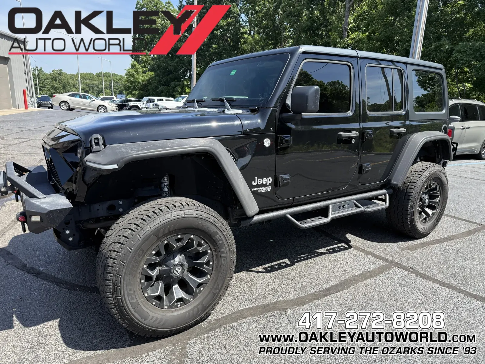 Black 2019 Jeep Wrangler Unlimited Sport for sale in Branson West, MO
