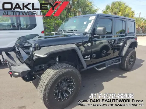 Black 2019 Jeep Wrangler Unlimited Sport for sale in Branson West, MO
