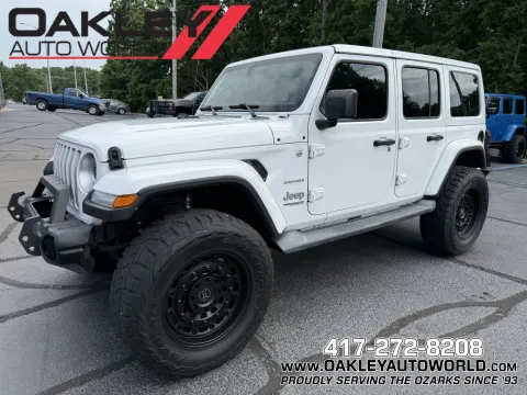 White 2018 Jeep Wrangler Unlimited Sahara for sale in Branson West, MO