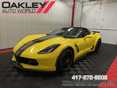 Yellow 2017 Chevrolet Corvette Grand Sport for sale in Branson West, MO
