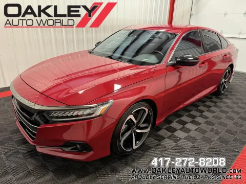 Red 2021 Honda Accord Sport for sale in Branson West, MO